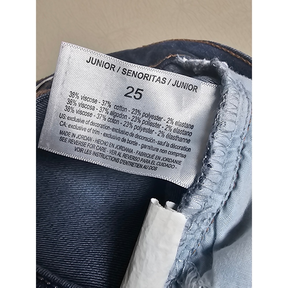 William Rast Perfect Skinny Jeans Womens 25 Dark Wash Stretch Denim Mid Rise - Picture 11 of 12